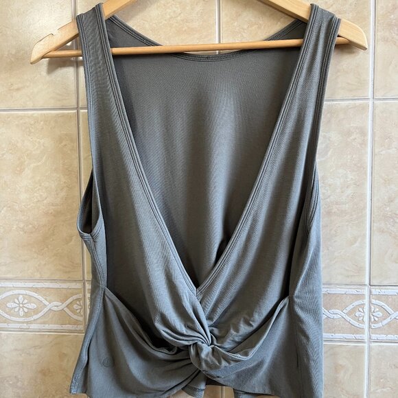 Lululemon Twist It Tank-Sage Grey - Picture 3 of 9